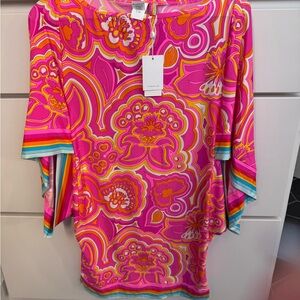 Trina Turk Sunrise 25 Year Anniversary NWT swim cover up-size M